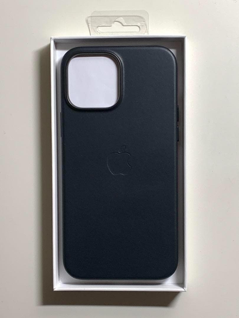 【新品】純正 iPhone 13 Pro Maxレザーケース・ミッドナイト①