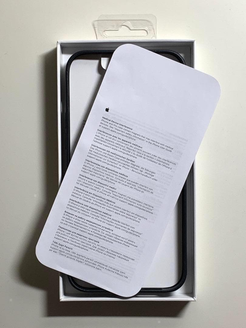 【新品】純正 iPhone 13 Pro Maxレザーケース・ミッドナイト①