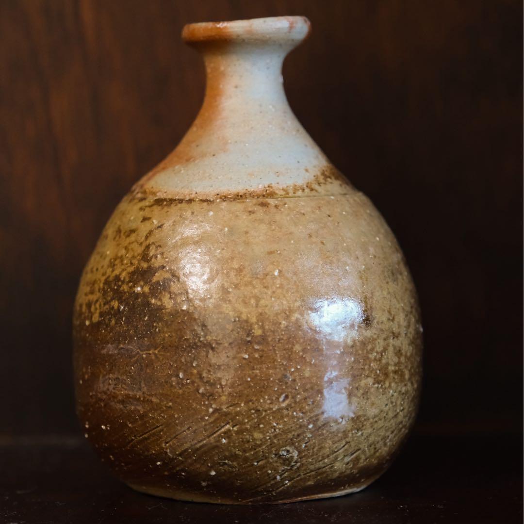 備前焼　金重素山　（人間国宝 金重陶陽の弟）備前徳利 共箱