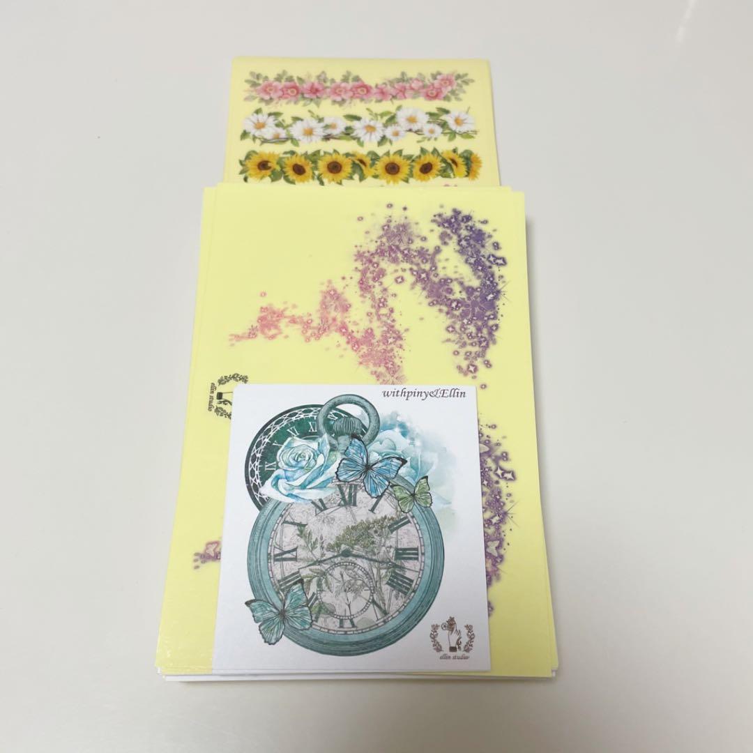 海外 韓国 作家 ステッカー コラージュ素材 85枚セット