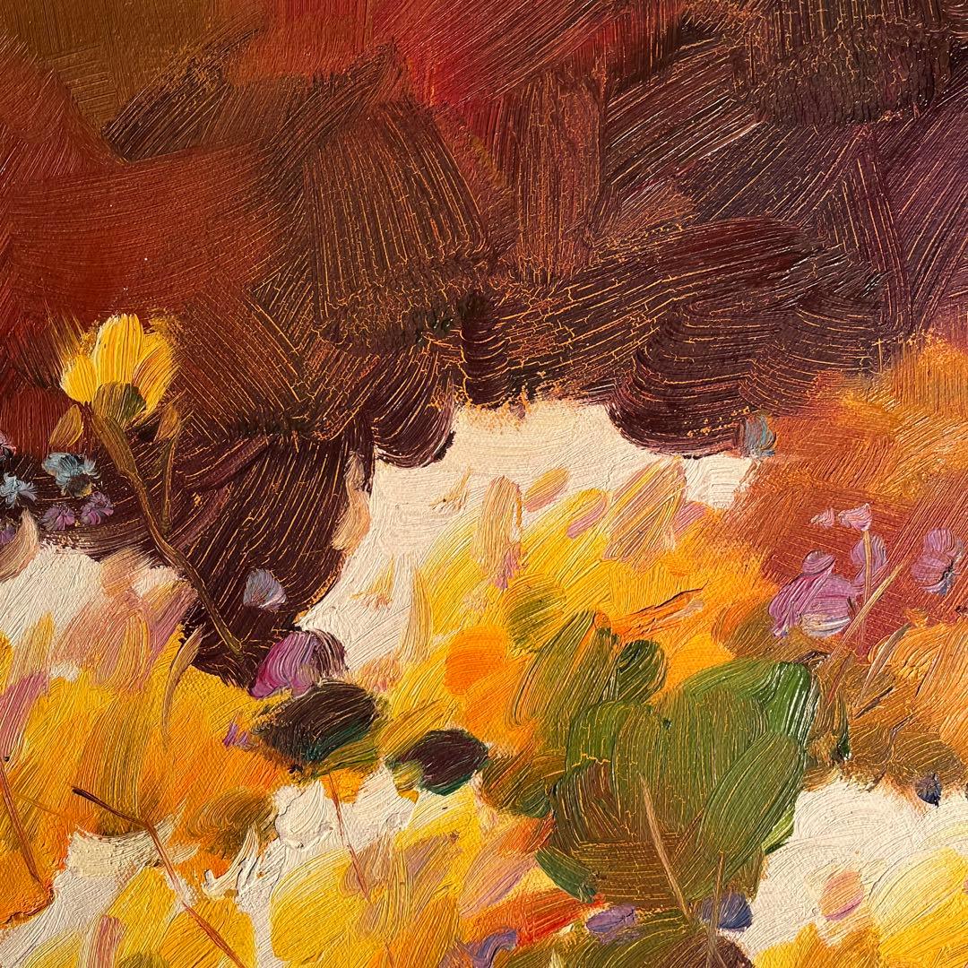 ★特大秀作★手書き油絵 花瓶の花 肉筆絵画 インテリア 油彩画