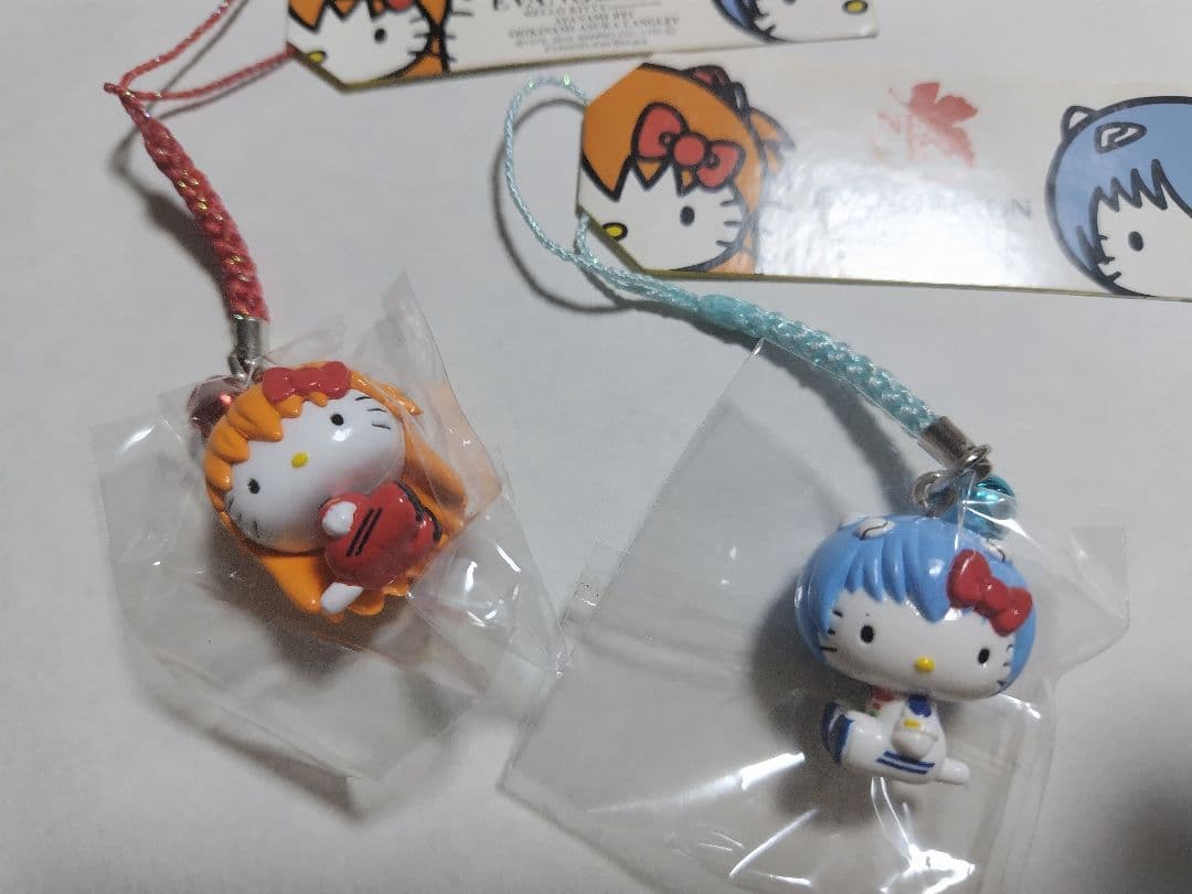 キティ　エヴァンゲリオン　コラボ　レイ　アスカ　コラボ　根付け　レア