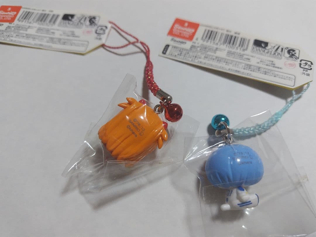 キティ　エヴァンゲリオン　コラボ　レイ　アスカ　コラボ　根付け　レア