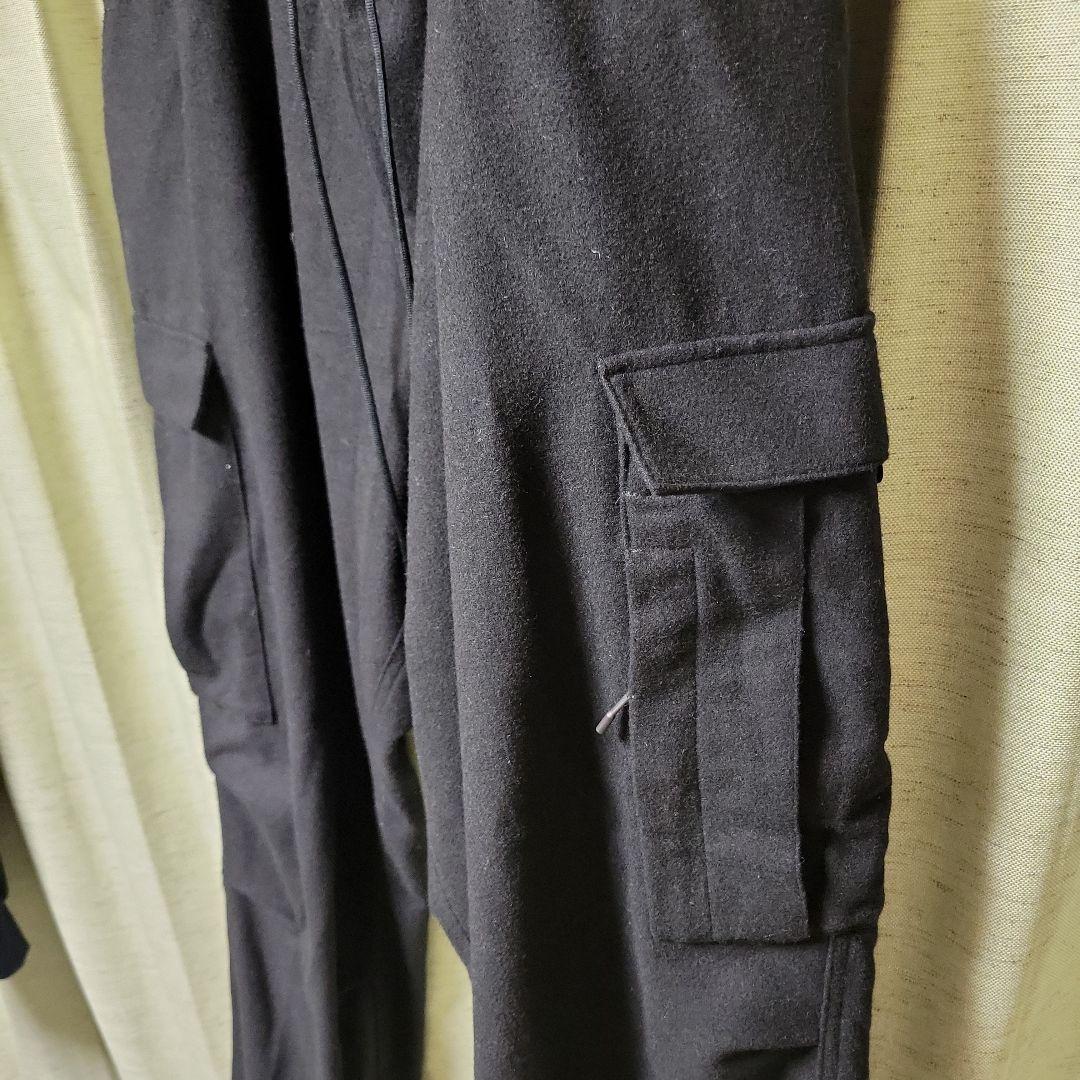 Y-3 ウール ポリエステル ブラック ジョガーパンツ サイズXL