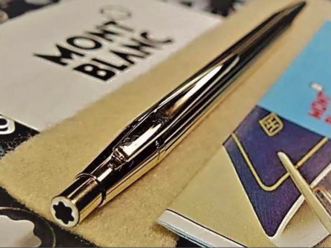 モンブラン　ペンシル★金運を呼ぶ黄金色！総金張り稀少なノブレスNo1547鉛筆