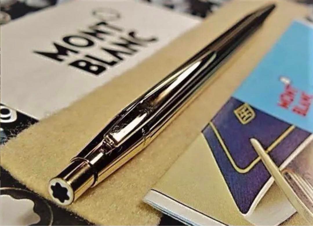 モンブラン　ペンシル★金運を呼ぶ黄金色！総金張り稀少なノブレスNo1547鉛筆