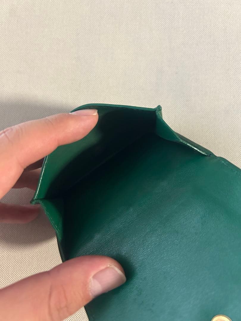 BOTTEGA VENETA折り財布 緑