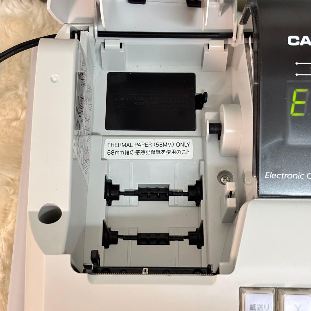 CASIO TE-M80 電子レジスター 鍵付き 美品 動作良好 カシオ