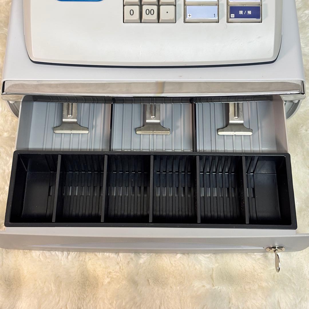 CASIO TE-M80 電子レジスター 鍵付き 美品 動作良好 カシオ