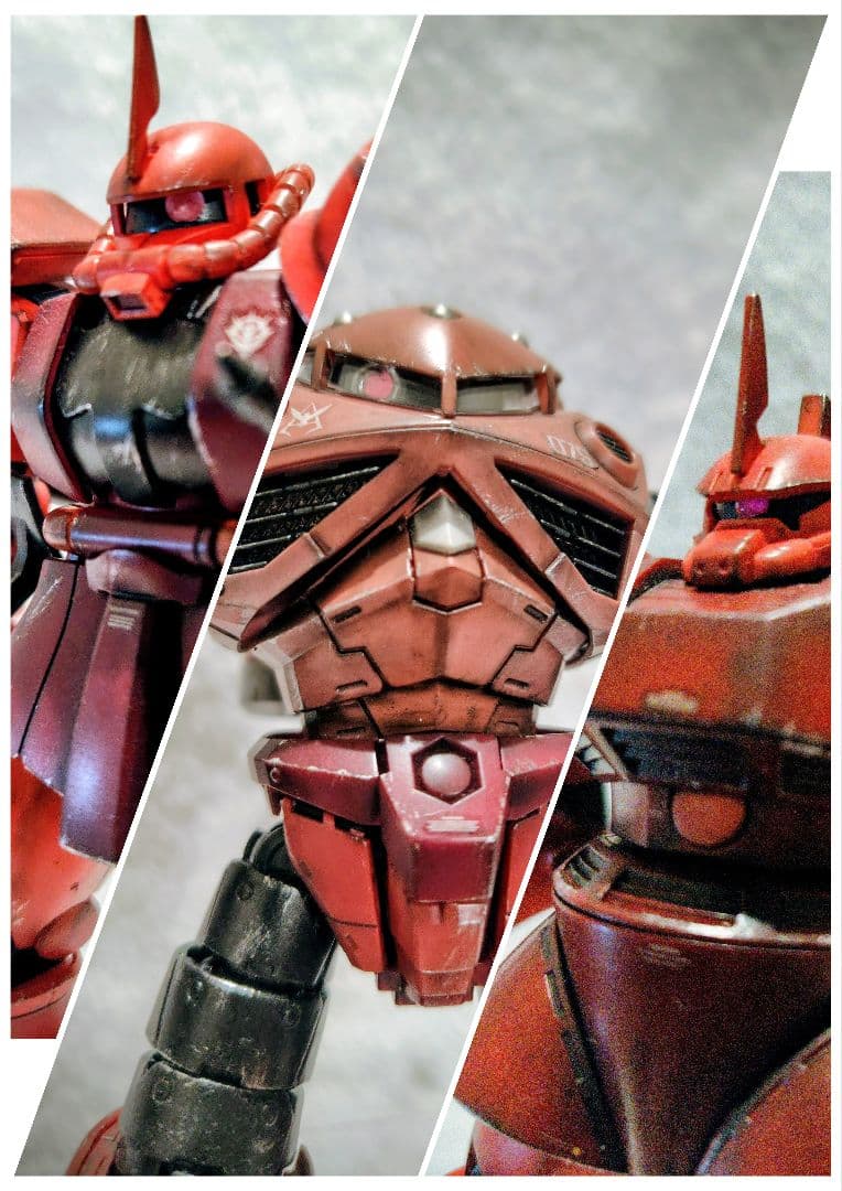 塗装済み完成品　シャア専用　セット売り　RGズゴック　HGザクⅡ HGゲルググ