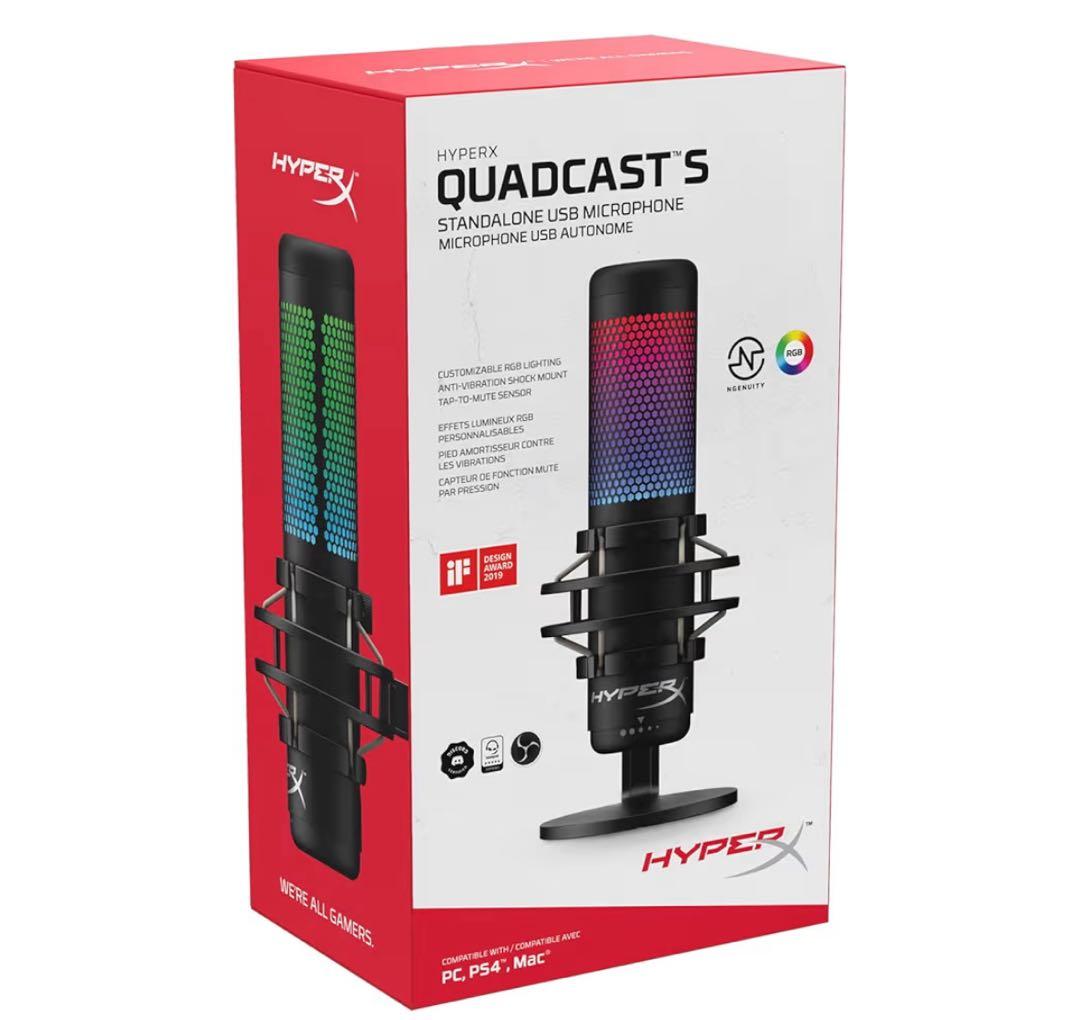 【年始大幅値下げ】HyperX QuadCast S USBマイク スタンド付‼️