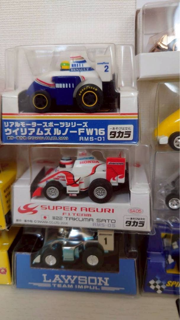 リアルモータースポーツセット　トヨタ　ウィリアムズルノー　ホンダ　アグリ10台