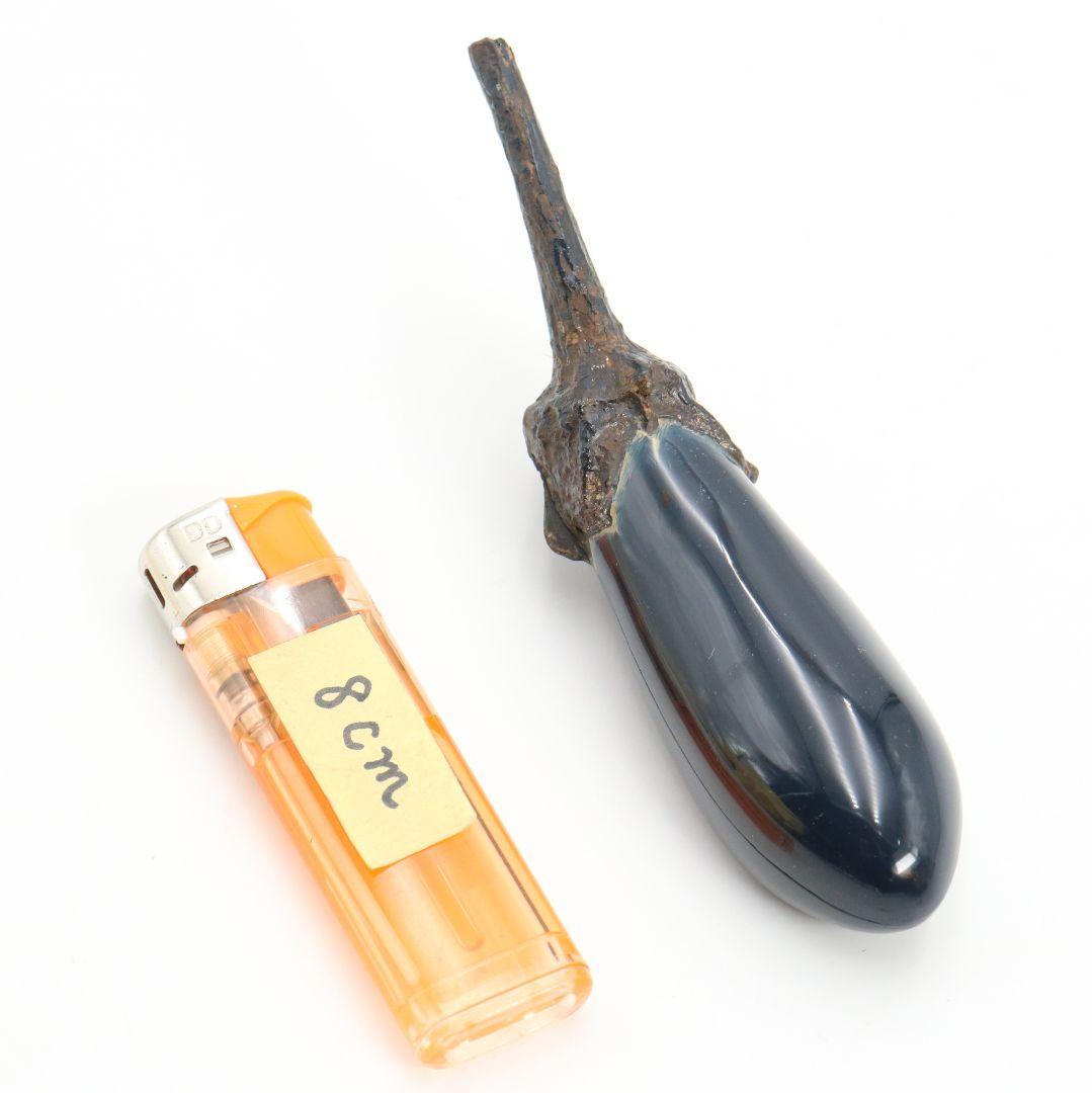 田中健智作 乾漆 茄子香合 茶道具 共箱　C898