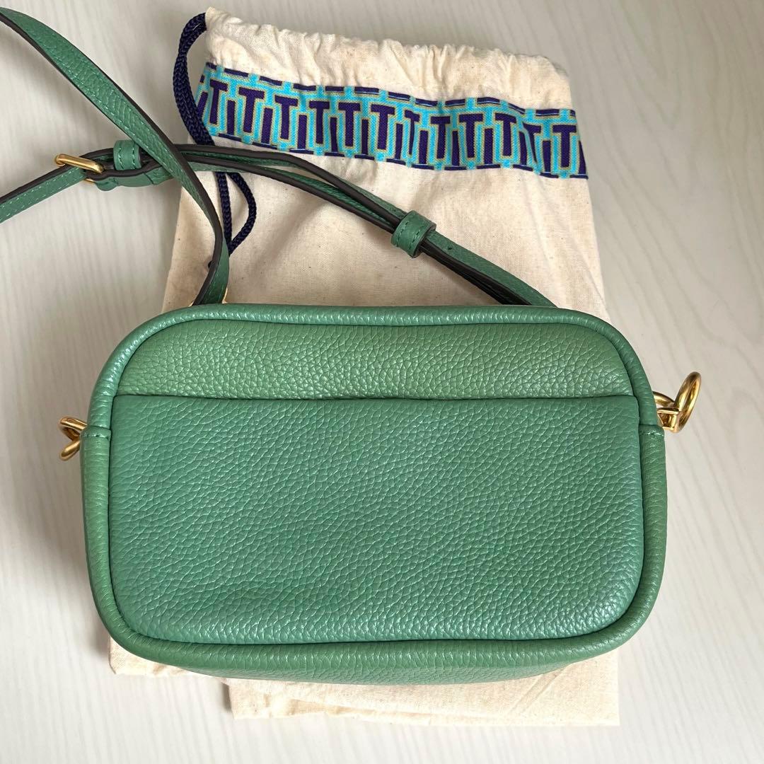 【Tory Burch ペリー ボンベ】グリーンショルダーバッグ