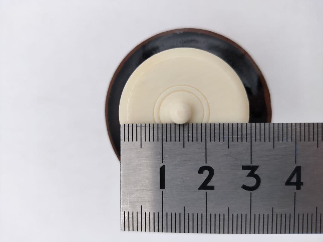 【のりこ 】c534 【新品・未使用】茶入 中興名物　瀬戸金華山 広沢写