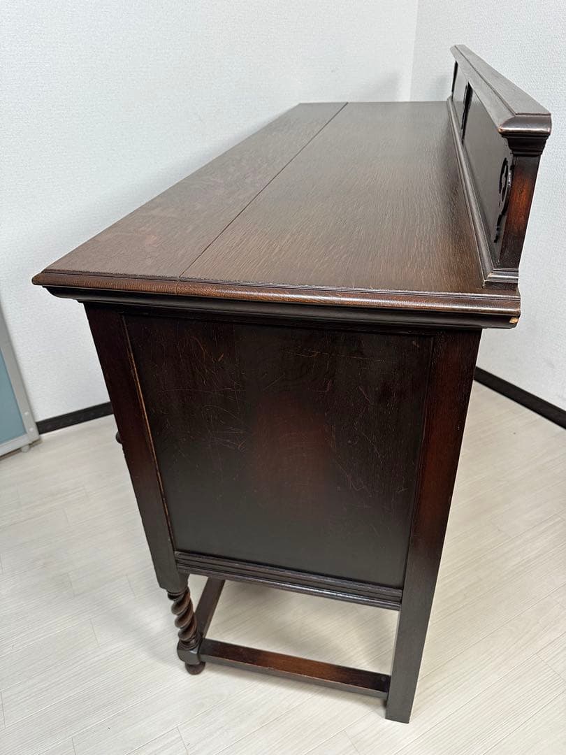 英国 イギリス アンティーク サイドボード キャビネット ツイストレッグ i0※