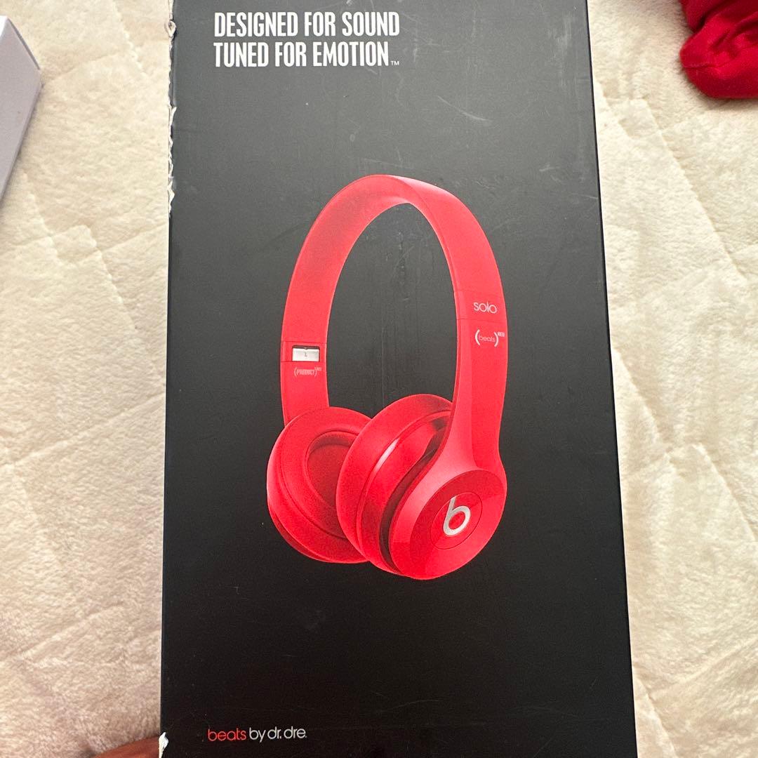 Beats Solo2 ヘッドホン グロスレッド