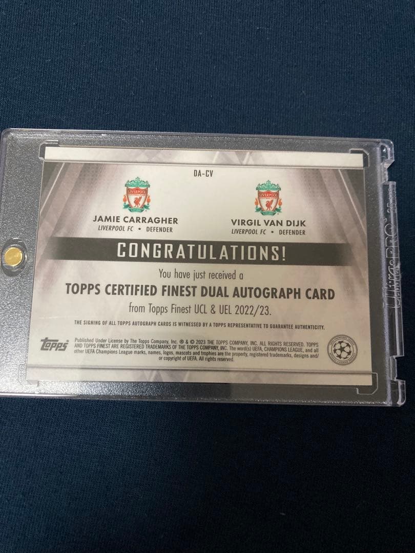 Topps finest UEFA 22-23 ファンダイク＆ギャラガー