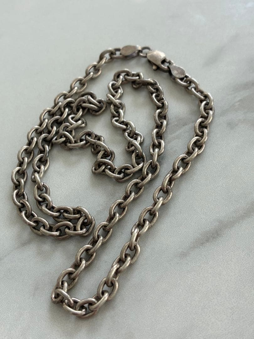 ★銀製★メンズ　シルバー925 チェーン ネックレス 50cm ★23g