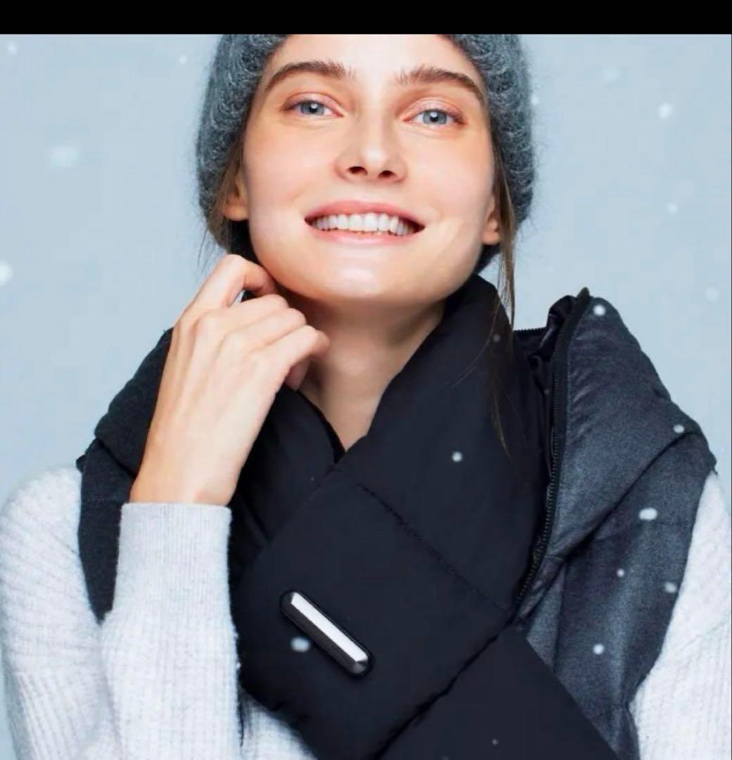 USB充電式 ブラックネックウォーマー