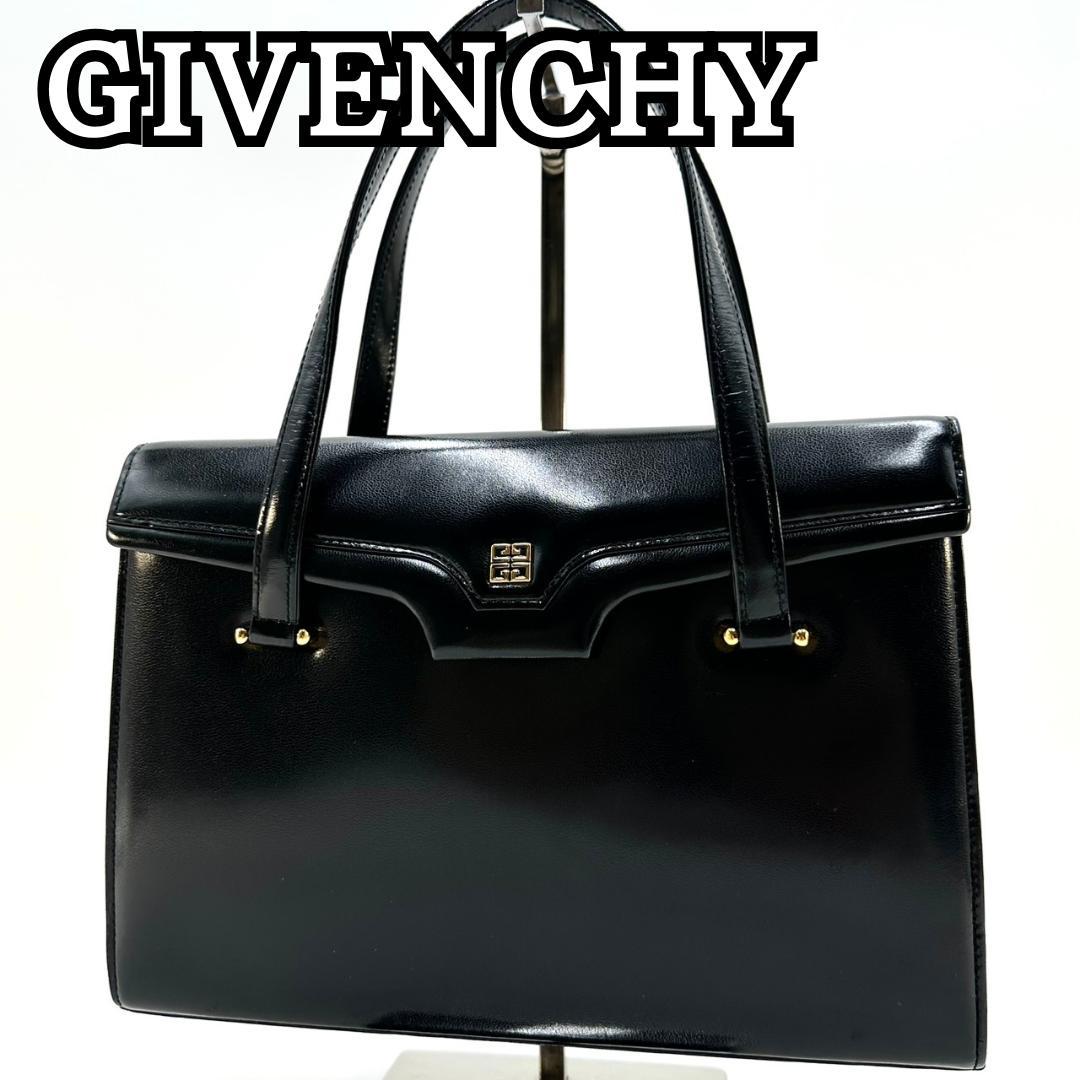 GIVENCHY ジバンシー 4Gロゴ フォーマル ハンドバッグ ゴールド金具
