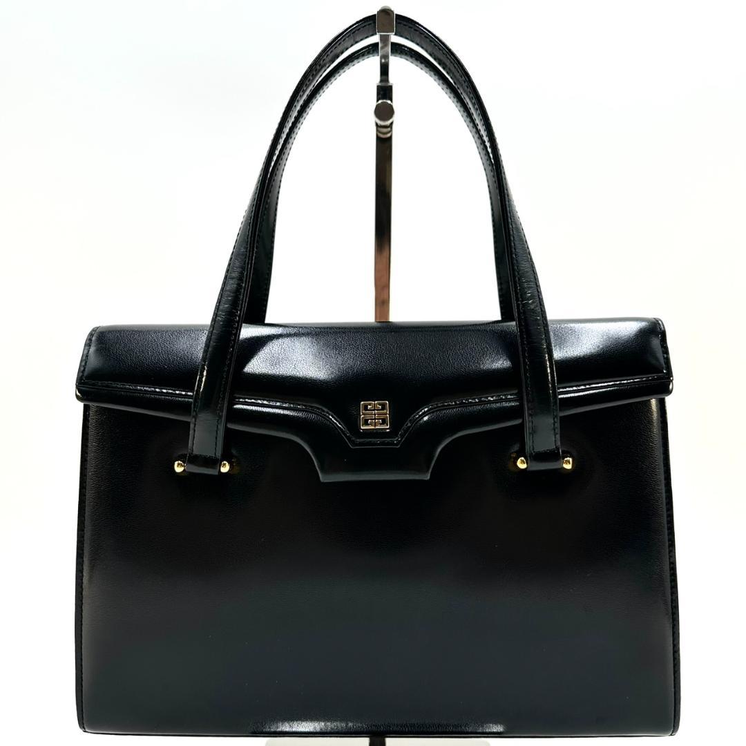 GIVENCHY ジバンシー 4Gロゴ フォーマル ハンドバッグ ゴールド金具