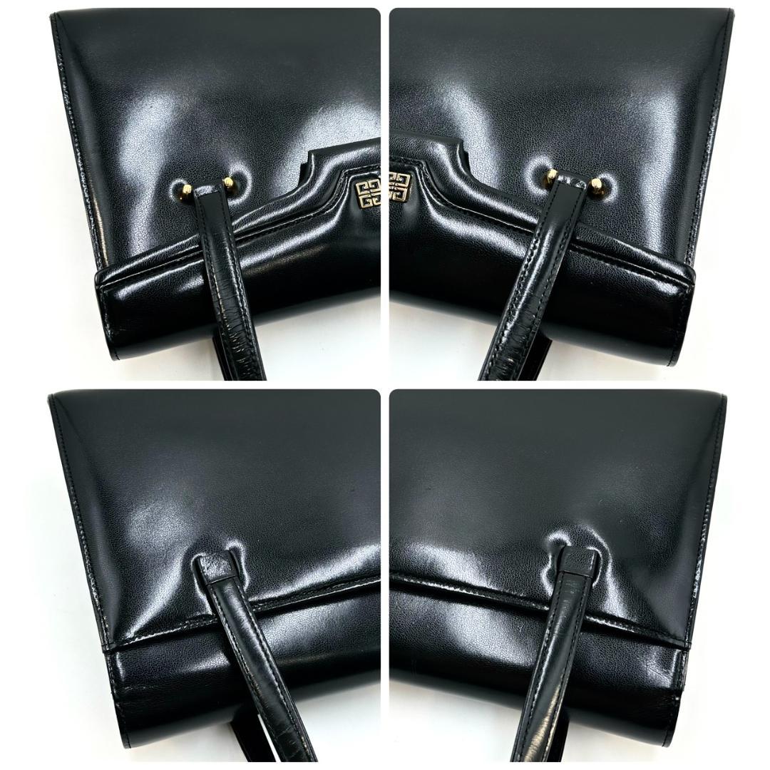 GIVENCHY ジバンシー 4Gロゴ フォーマル ハンドバッグ ゴールド金具