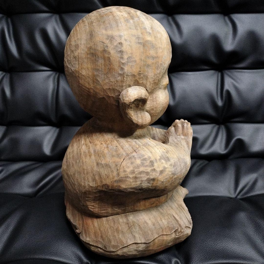 世界的名工 前島秀章 木彫 1992年春作 美術品 彫刻 オブジェ