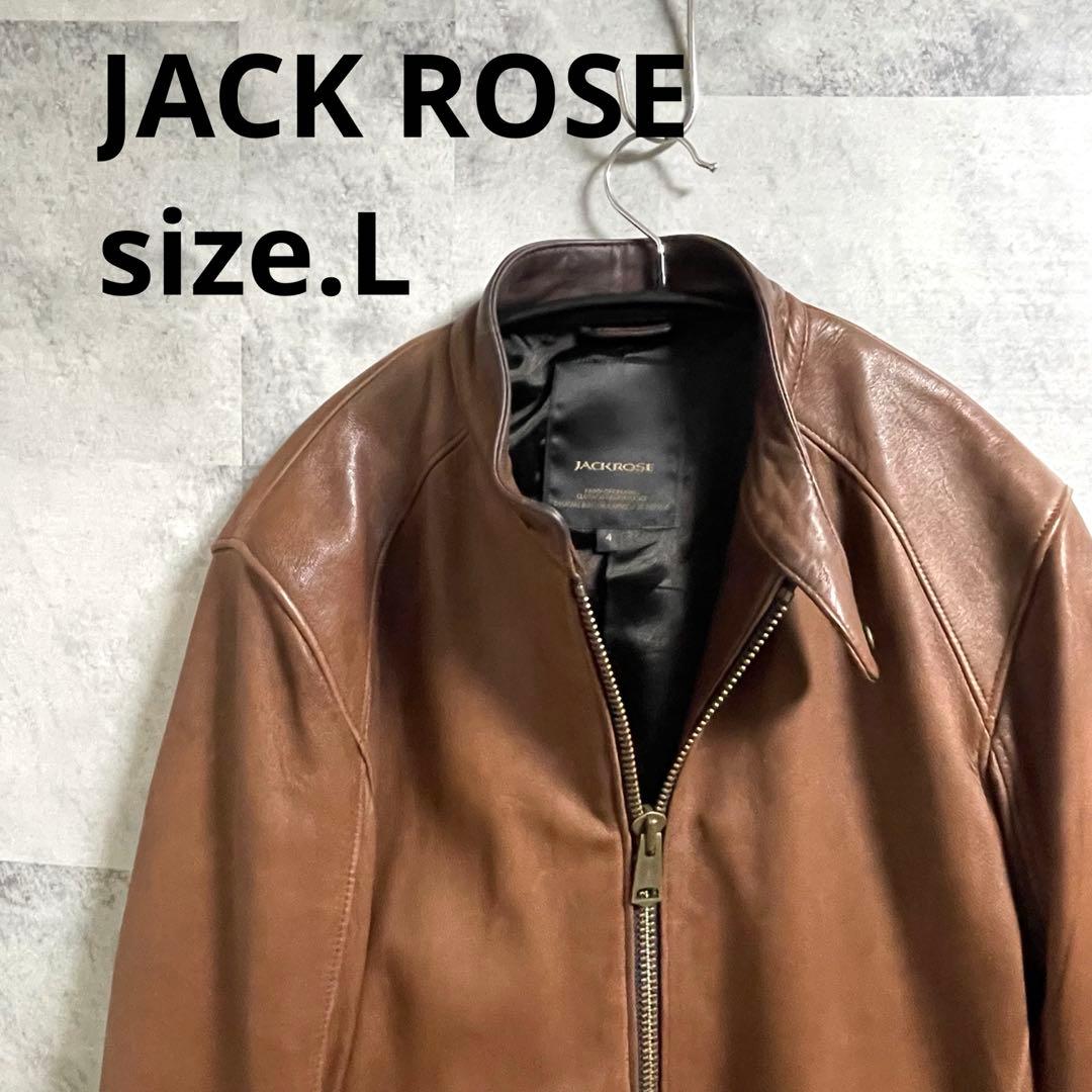 ジャックローズ　シングルライダースジャケット