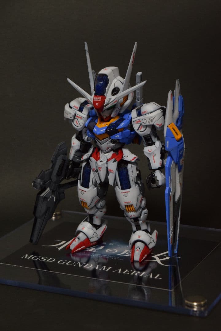 【ガンプラ全塗装】MGSDガンダムエアリアル【グラデーション塗装】