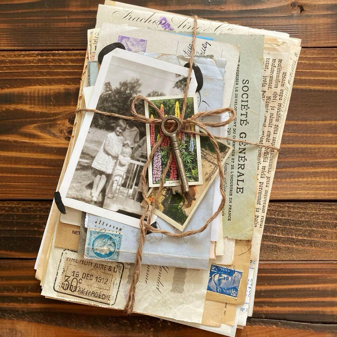 junk journal ジャンクジャーナル雑記帳　エフェメラセット付き