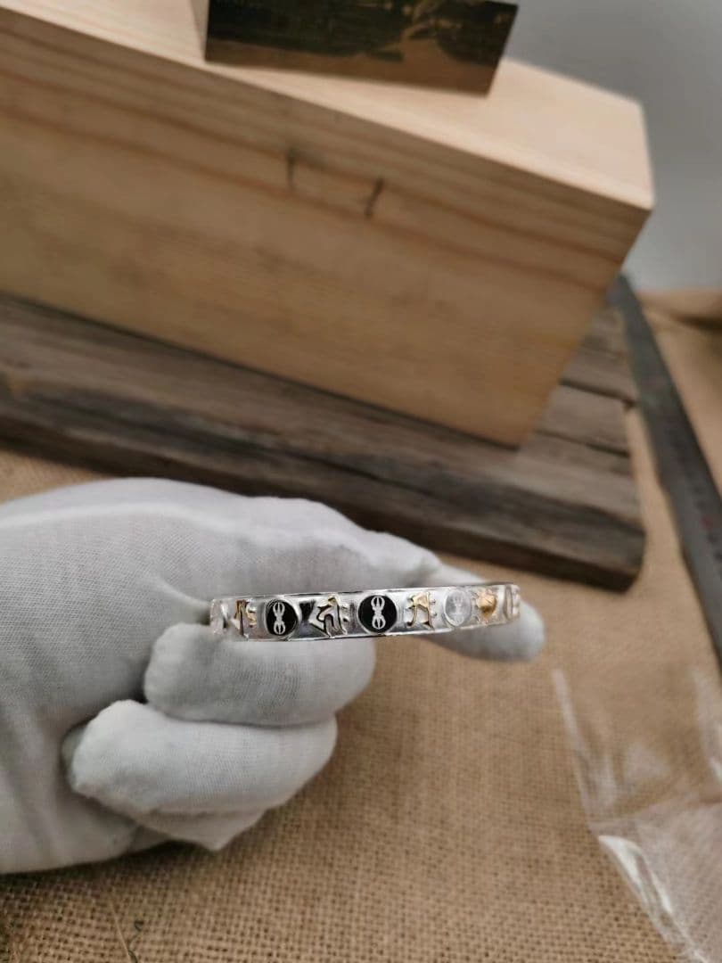 【修縁堂】密教法具 真言宗 法器 腕輪 五仏種子字外輪内輪光明真言