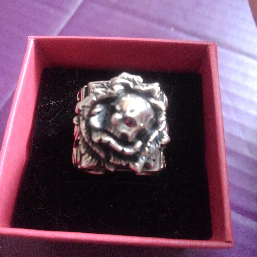 美品 F.A.L スカル バラ デザイン シルバー925リング 2個セット