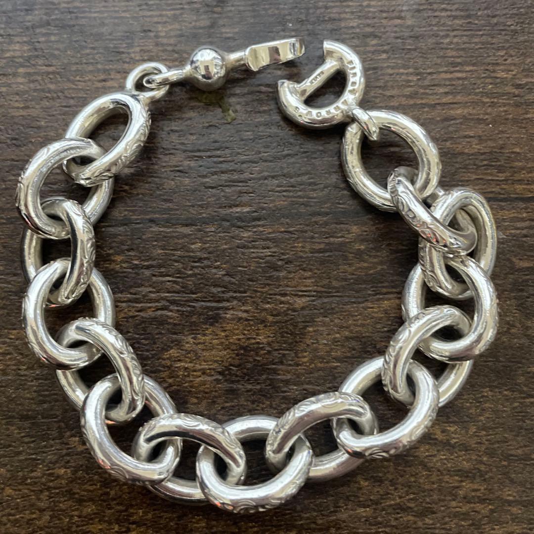 廃盤　超レア　ファーストアローズ　極太　唐草　チェーン　ブレスレット　唯一無二