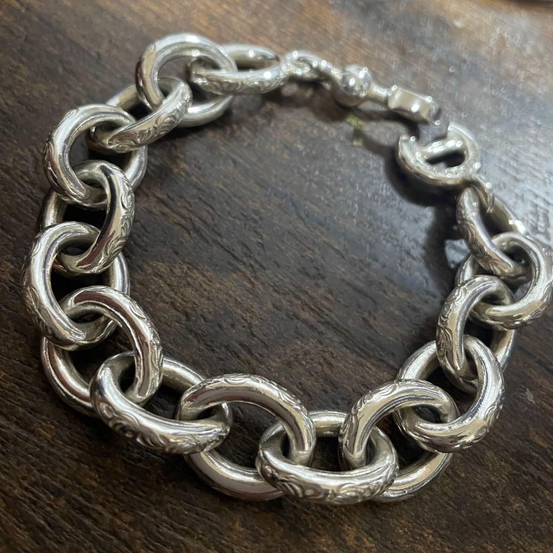 廃盤　超レア　ファーストアローズ　極太　唐草　チェーン　ブレスレット　唯一無二