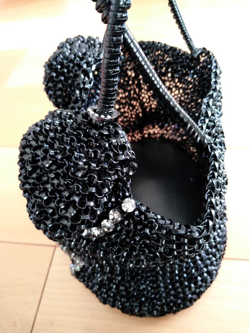 みー「アンテプリマ」超レアなデザイン　ワイヤー・ラインストーン・バッグ