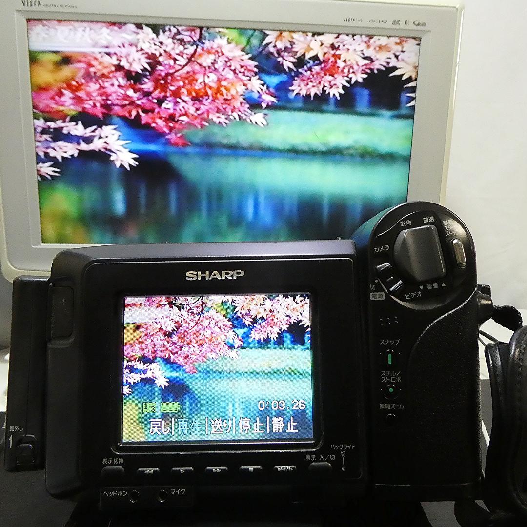 動動作良好 ビデオHi8 シャープ VL-HL15 8ミリビデオカメラDVD化に