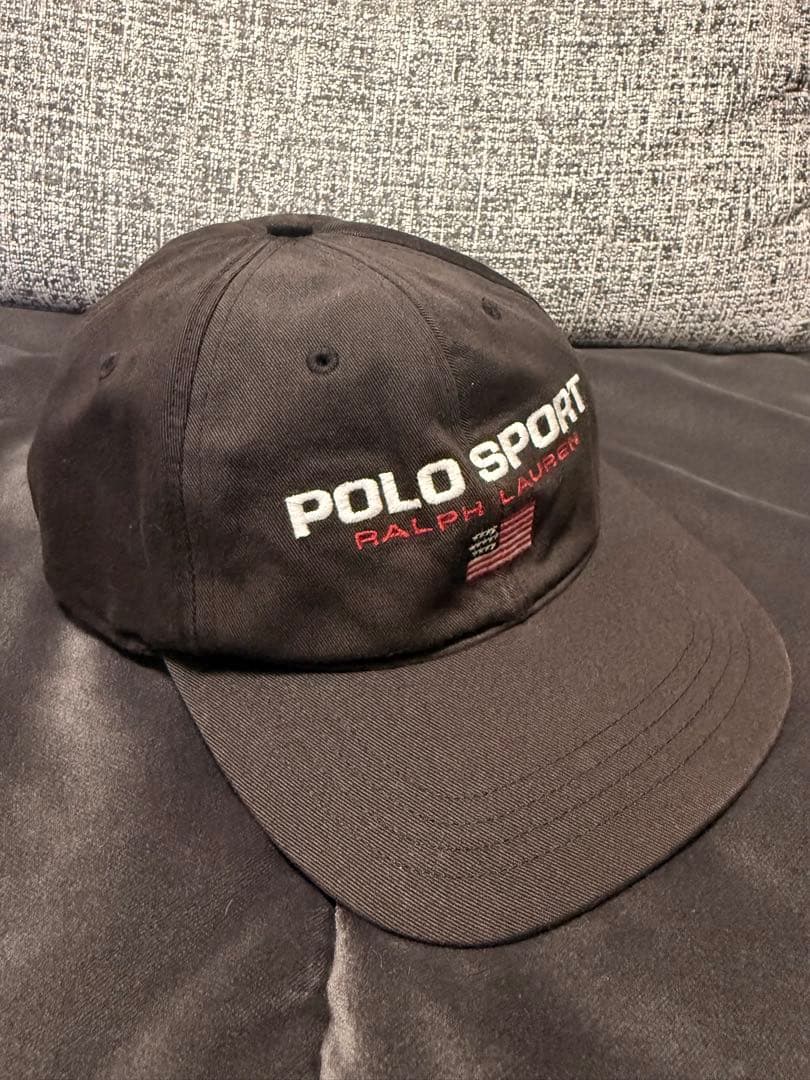 ヴィンテージ Polo Sport Ralph Lauren ブラック キャップ
