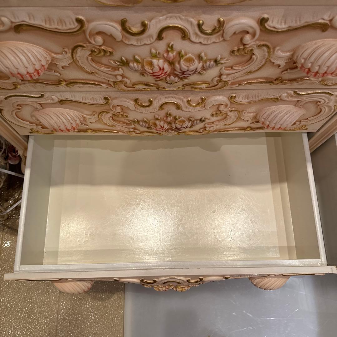 ロココ調　4段2連　チェスト