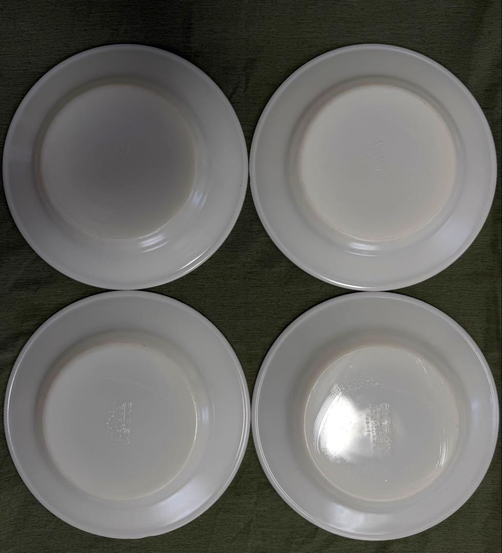 米軍 実物 PYREX ディナープレート 4枚 USN②