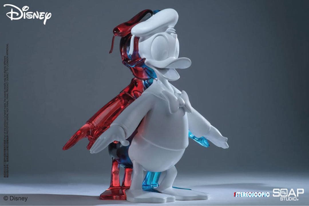 ドナルドダック ステレオスコピックスタチュー　ディズニー　ピュアホワイト