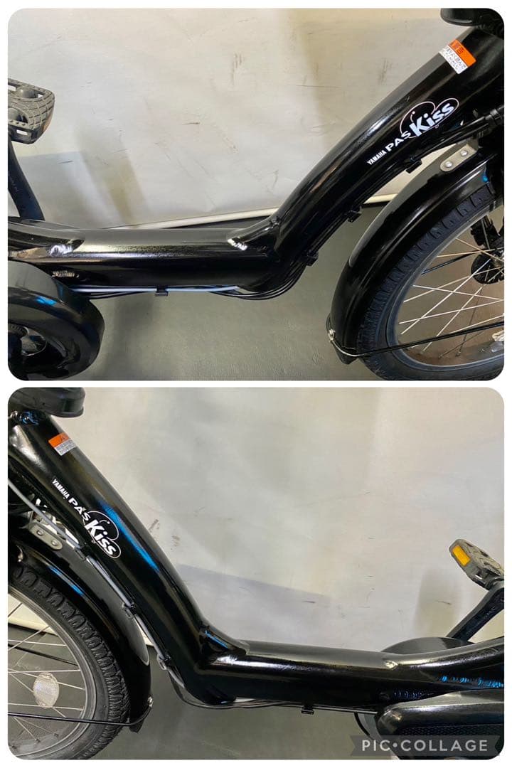 1年保証 ヤマハ　パスキッス　20インチ　子供乗せ　黒色　電動アシスト自転車