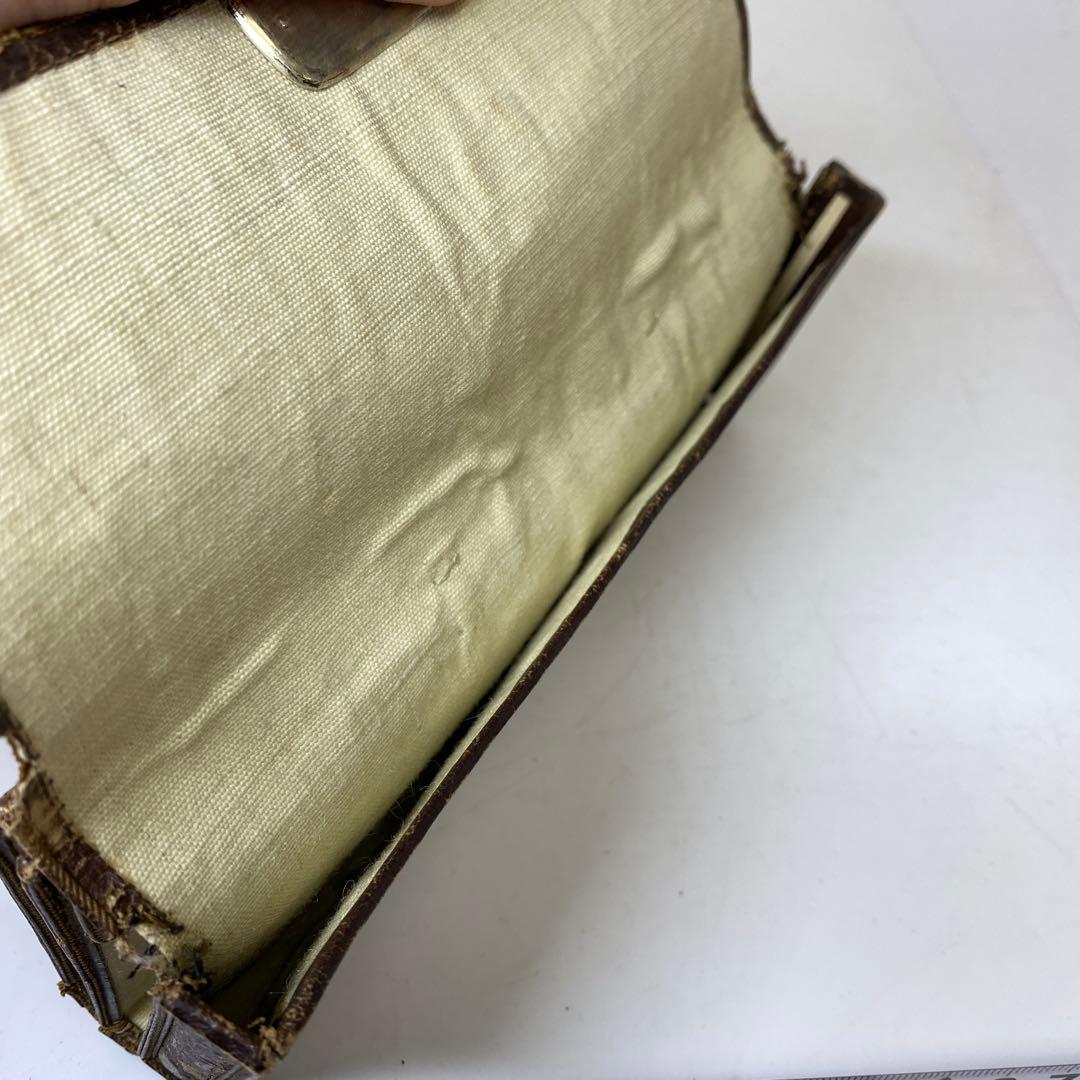 江戸時代　金唐草　銀細工金具　財布　タサオ　東さ8-0104☆2F