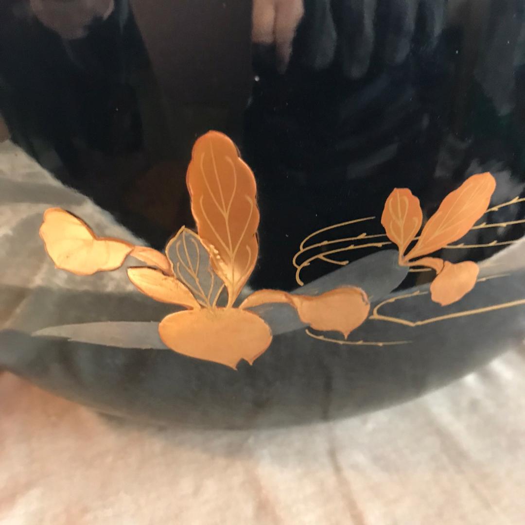 お雛様の手あぶり　火鉢　金蒔絵　高蒔絵　節句向き　かぶと大根蒔絵