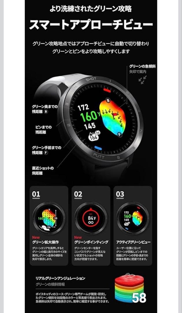 T11 Pro GPSボイスナビ ブラック　wristwatch型