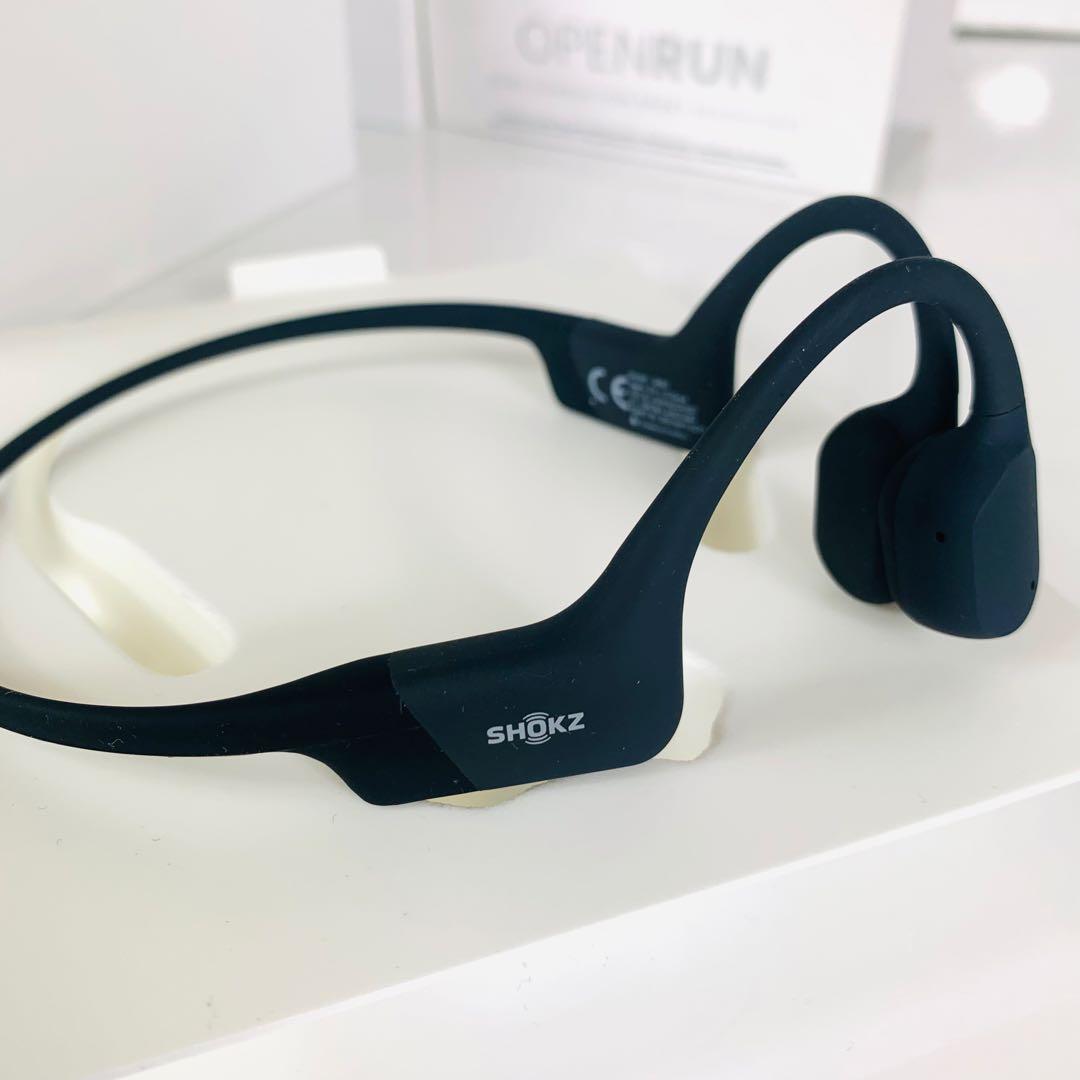 【美品】Shokz OpenRun 骨伝導イヤホン ブラック｜付属品完備