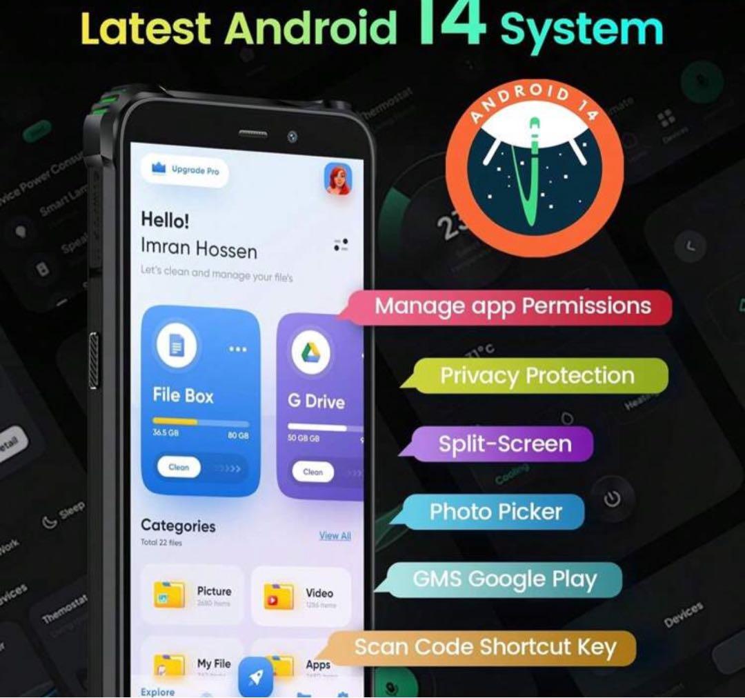 OUKITEL WP32 頑丈なスマートフォン SIMフリー、6\"ディスプレイ、