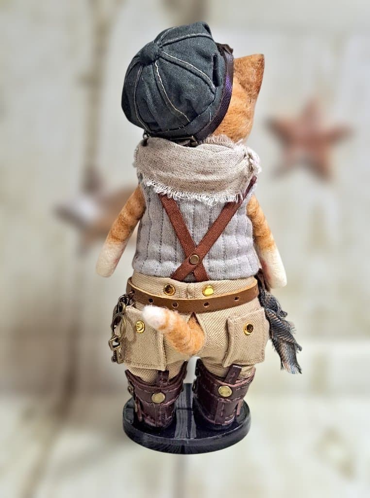 羊毛フェルト☆スチームパンク風 猫さん