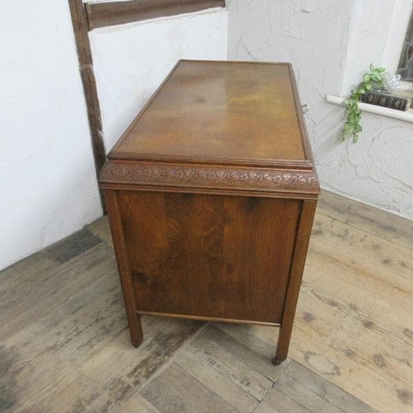 イギリス アンティーク 家具 ブランケットボックス コファ 英国 6886d