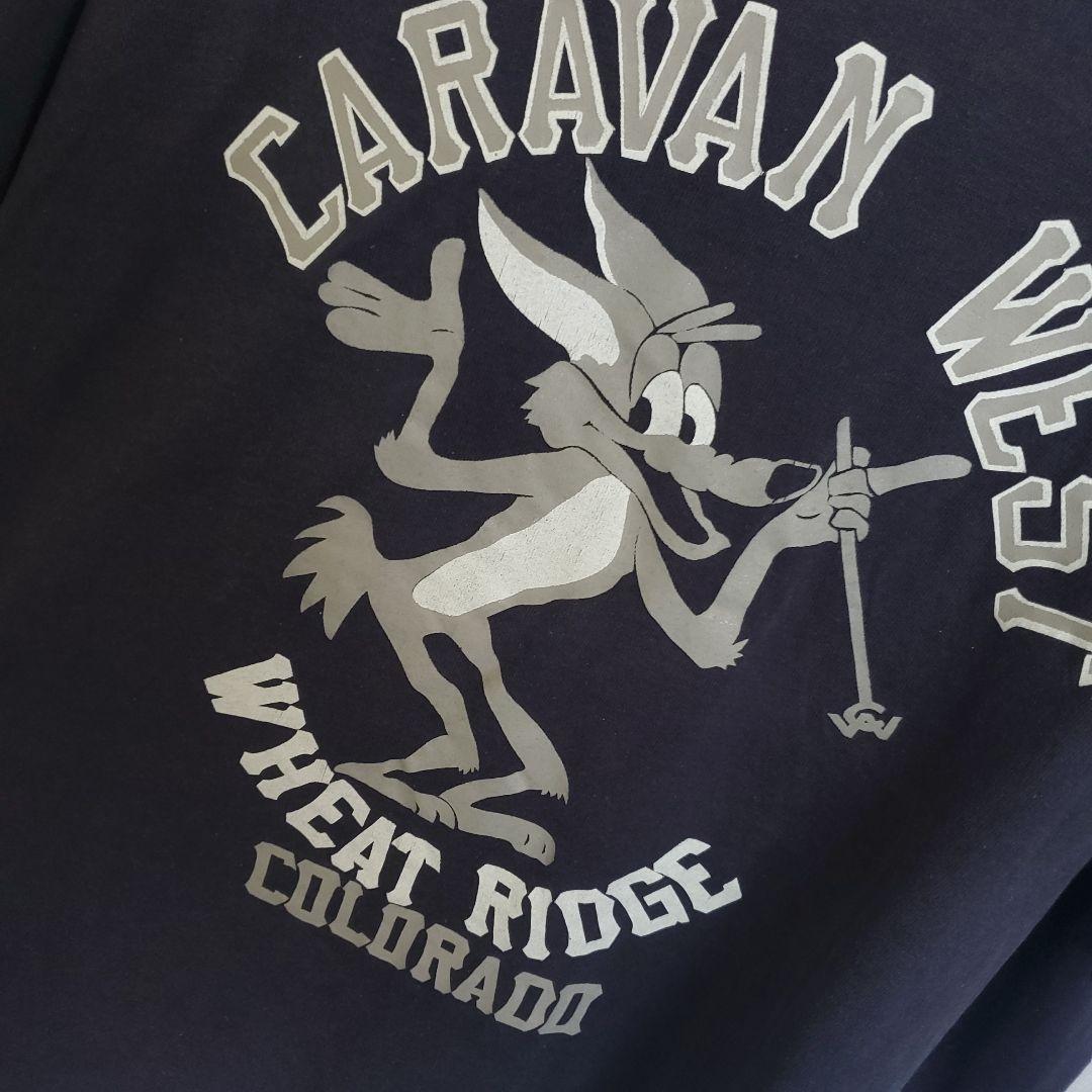 70's~80's sportswear フットボールTシャツ ネイビー キャラ